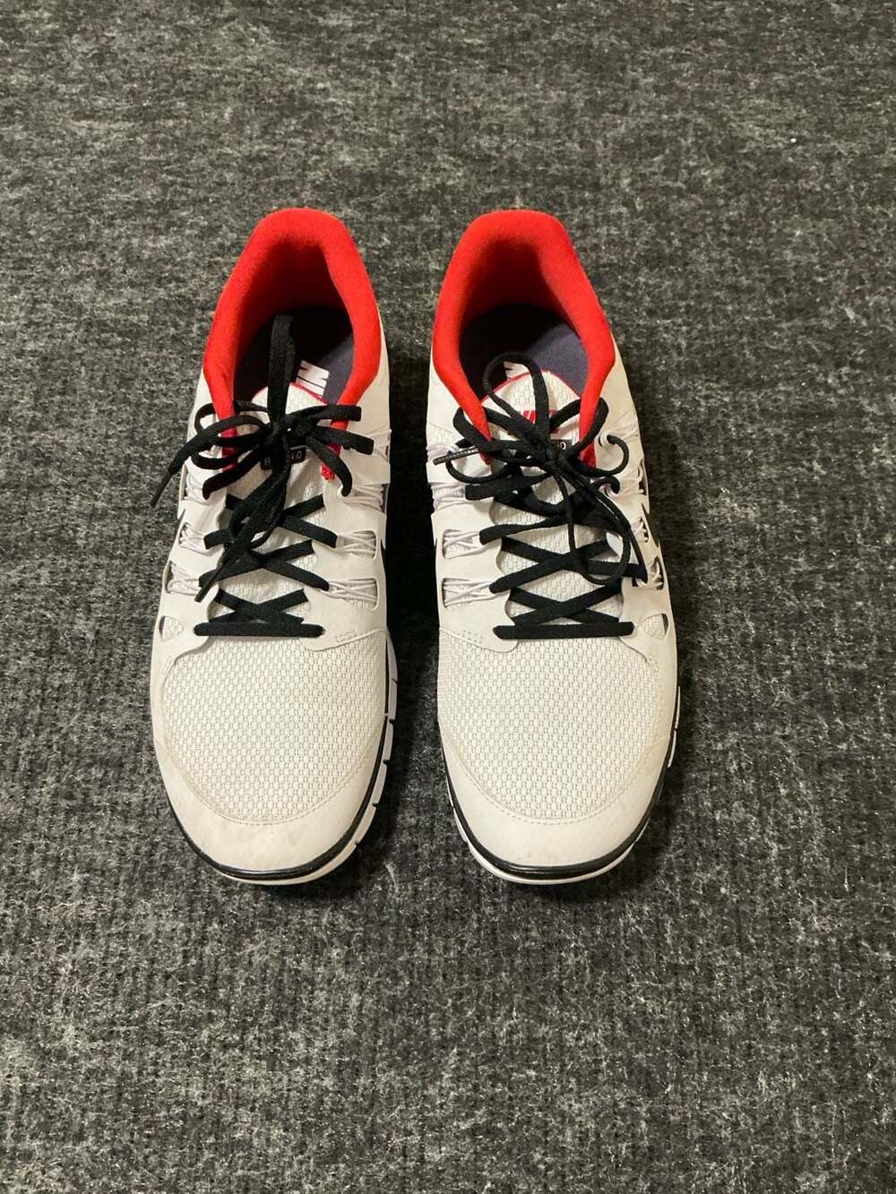 Nike Free Run iD Running Shoes Adults Size 11W White Red Black